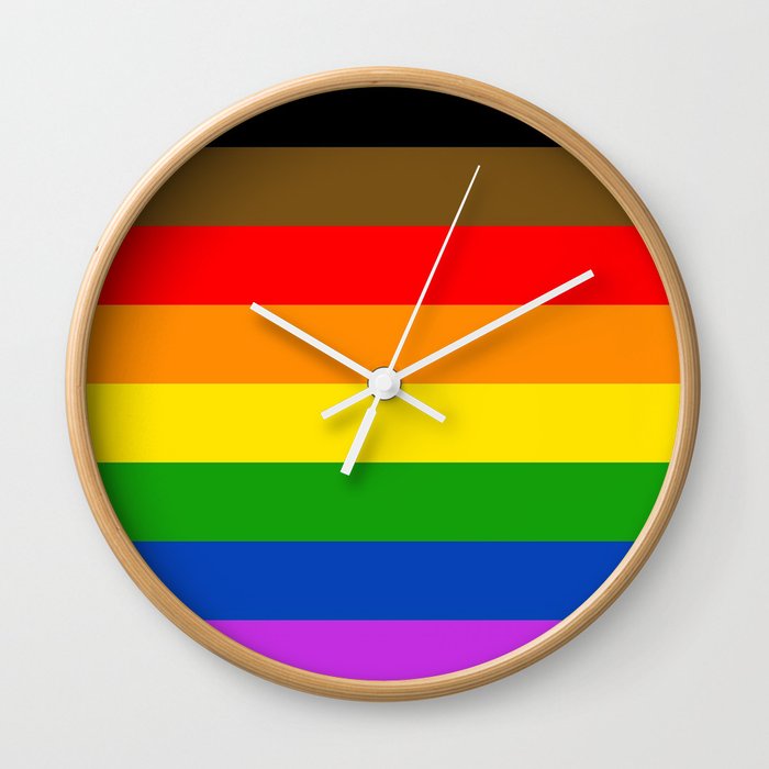 Philadelphia Pride Flag Wall Clock By Momcilobjekovic Society6