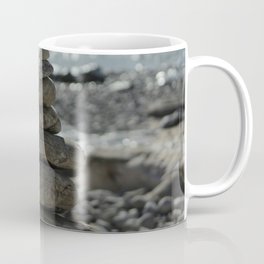 Zen Balancing Pebbles Seashore Coffee Mug