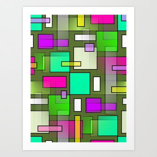 Color Structure Art Print