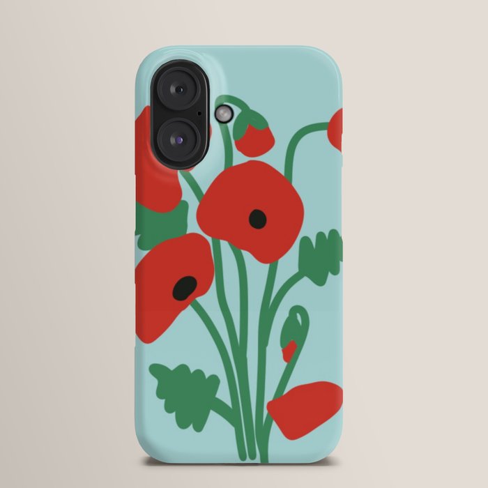 Society6  iPhoneケース  モダン 花 ポピー Poppy Printed iPhone Cases: 15, 14, Pro Max | Society6