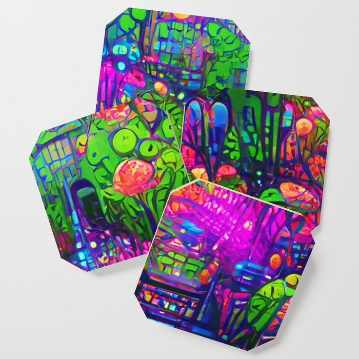 Neon garden Coaster