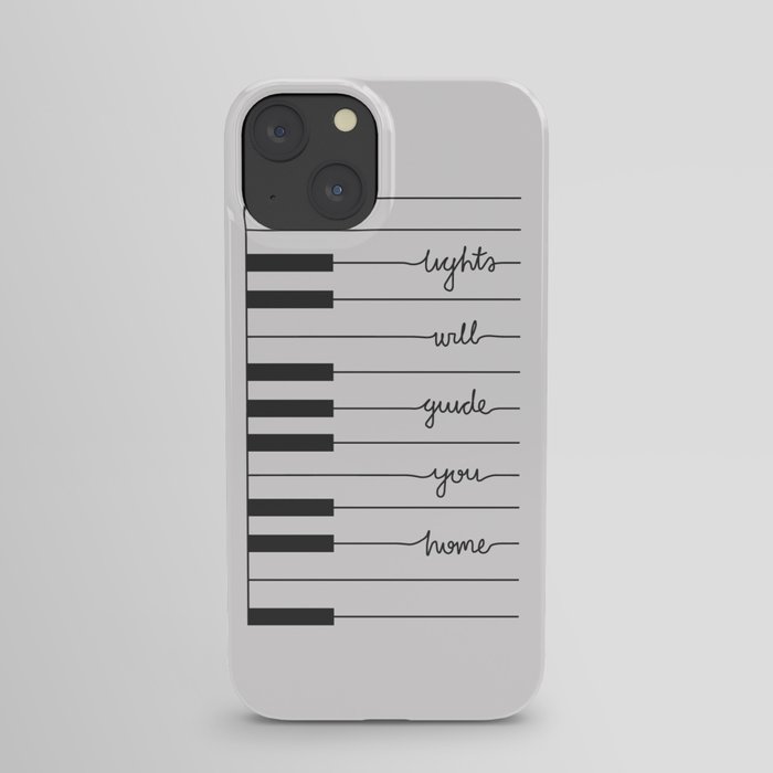 Piano Fix You lyrics iPhone Case