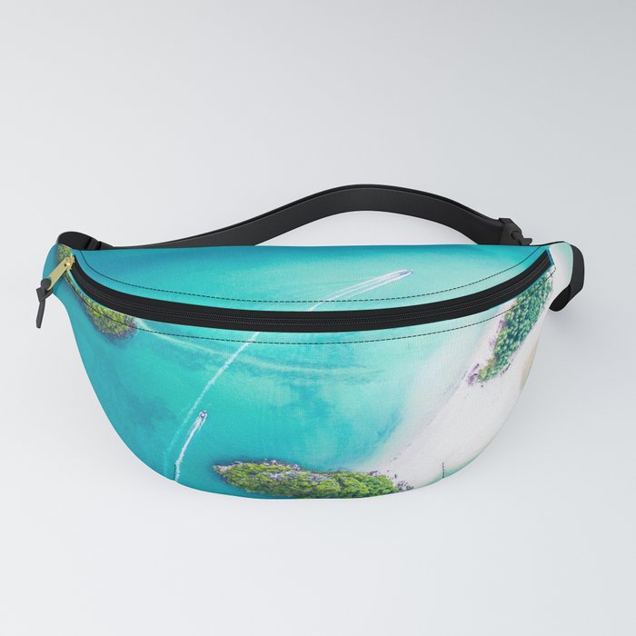 Turquoise Tropical Ocean Island Fanny Pack