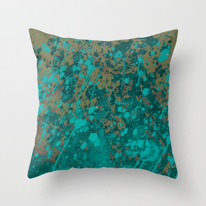 The Painted Ferns  Throw Pillow