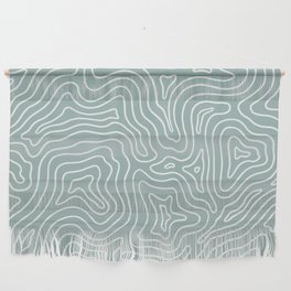 Topographic- Aloe Blue Wall Hanging