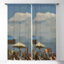 I Miss the Beach, Photo of Coney Island Beach Blackout Curtain