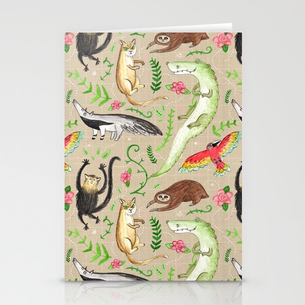 Rainforest Critters Stationery Cards