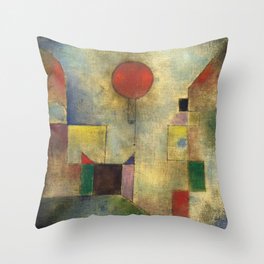 Paul Klee 1922 Globo rojo Throw Pillow