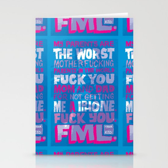 Shitty Kid Wanted an iPhone Stationery Cards