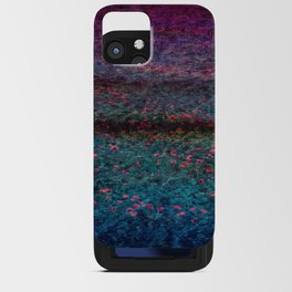 glowing midnight floral illusion perceived fabric look iPhone Card Case