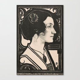 Portrait of a Woman Sketch – Richard R. Holst Canvas Print