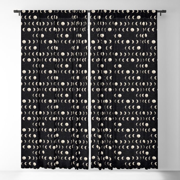 Moon Phases Blackout Curtain