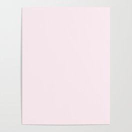 Lavender Blush Solid Color Simple One Color Poster