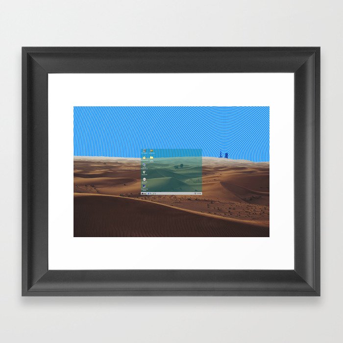 desert desktop 2 Framed Art Print