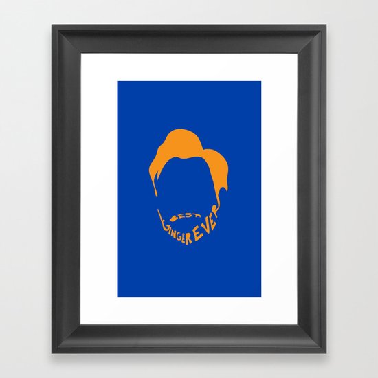 Best Ginger Ever. Framed Art Print
