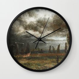  Stonehenge by Moonlight - David Cox (1783-1859) Wall Clock