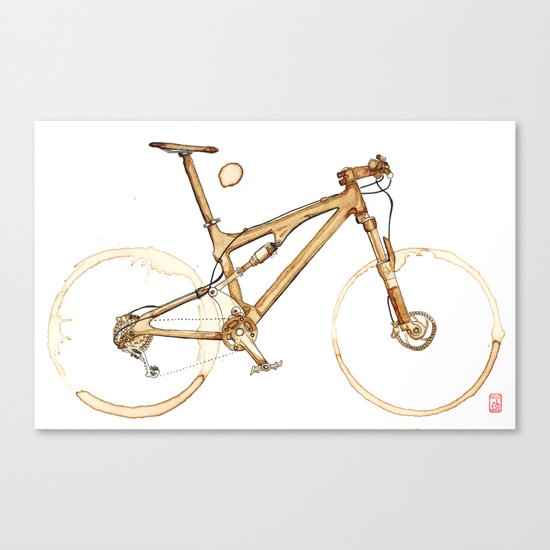 Coffee Wheels #00 Canvas Print