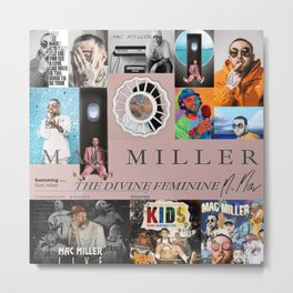 Mac Miller Static Mixer Art24x24 Metal Print | Graphicdesign, Graphic Design, Blue Slide Park, Singer, Kids Music, Wall Art, Swimming Poster, Faces Sticker, Collage Portrait, Mac Miller 