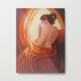 Female Nude in the Light Metal Print | Eroticpainter, Handpainted, Model, Seductive, Beauty, Girls, Sexy, Painting, Naked, Female 