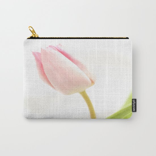 Pink Tulip Carry-All Pouch