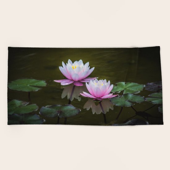 Water Lilies Beach Towel