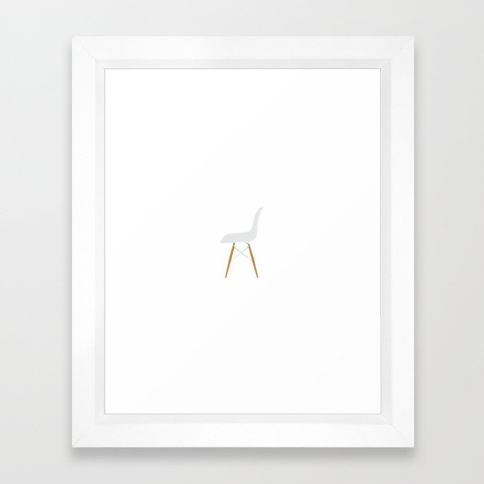 Eames Dsw Chair Framed Art Print By Botosa Society6