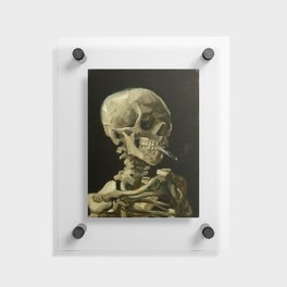 Vincent van Gogh - Skull of a Skeleton with Burning Cigarette Floating Acrylic Print