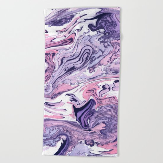 Suminagashi 10 Beach Towel