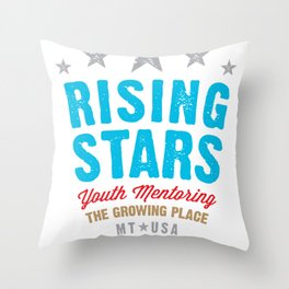 Rising Stars Logo Throw Pillow