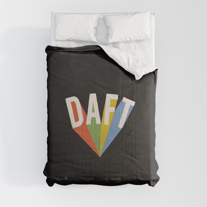 Letters : Daft II Comforter