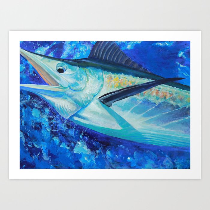 Blue Marlin Art Print
