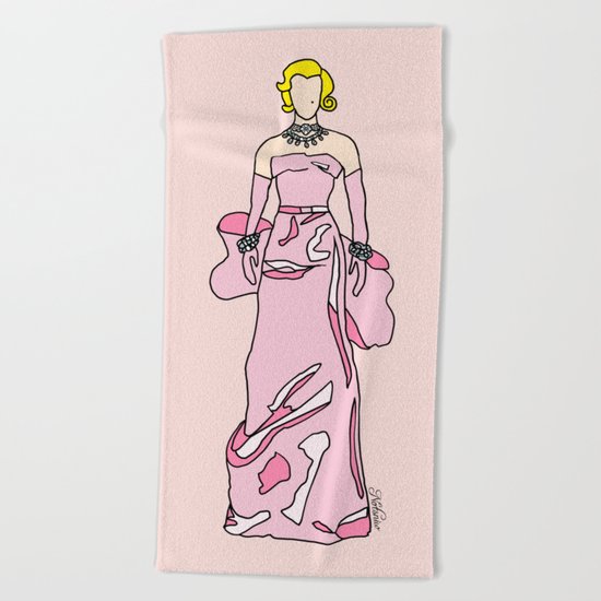 Marilyn Vintage Retro Fashion 1 Beach Towel