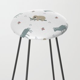 Koala Horse Pattern Counter Stool