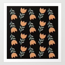 Tulip pattern. Art Print