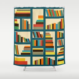 library Shower Curtain