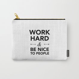 Quote Carry-All Pouch | Black and White, Graphic Design, Typography, Funny 
