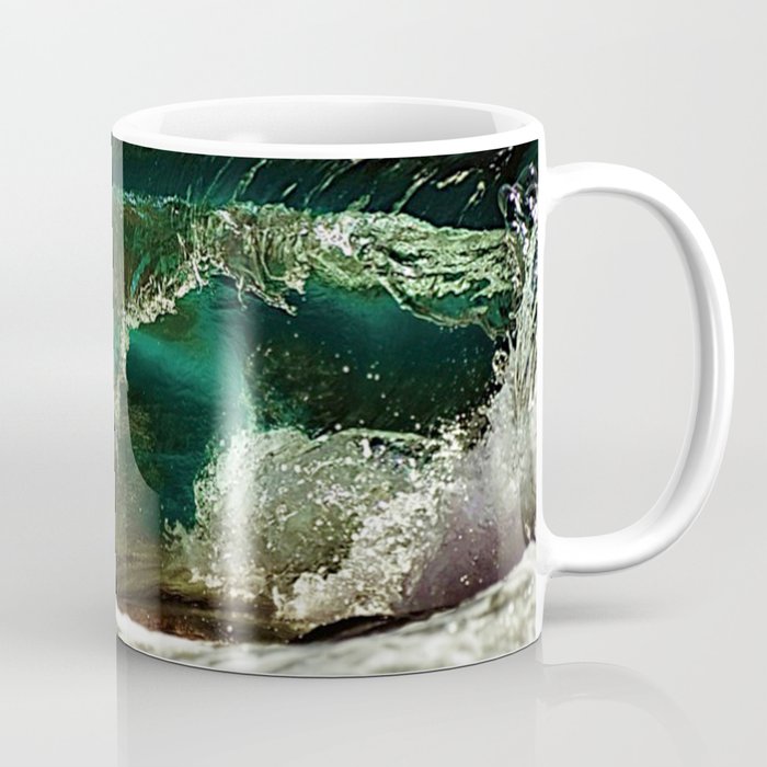 Glass-like Turquoise Waves color photography / photographs Coffee Mug