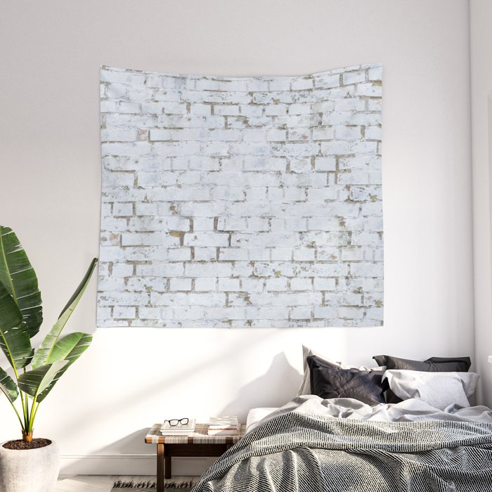 White shop brick tapestry