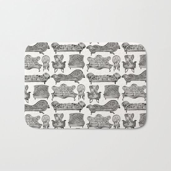 Victorian Lounge – Black Palette Bath Mat
