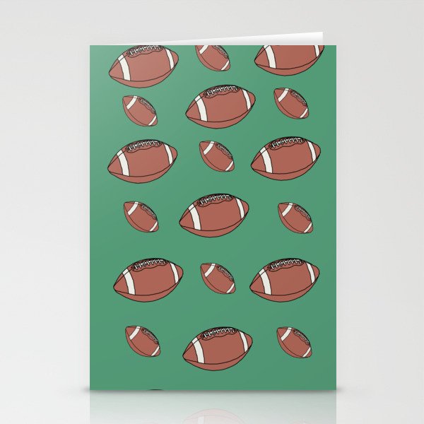 American Football Pattern Stationery Cards