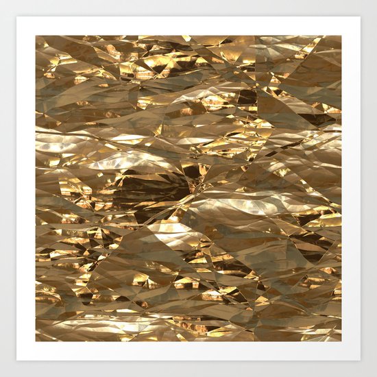 Gold Metal Art Print