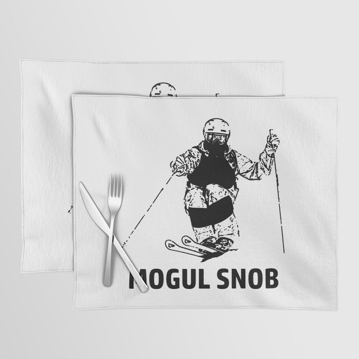Mogul Skiing Snob Placemat