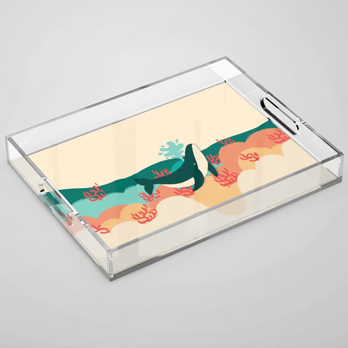 Whale Hello There Acrylic Tray
