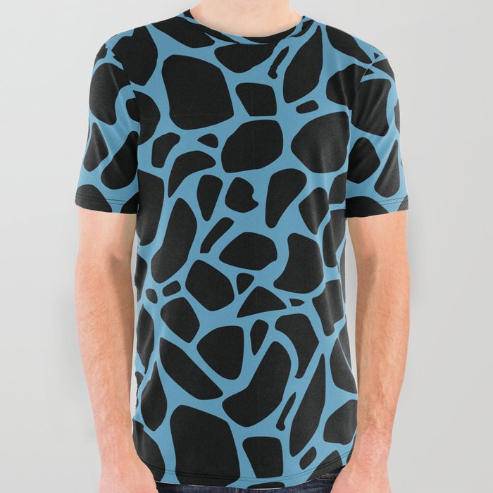 Blue scales pattern All Over Graphic Tee