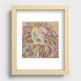 rashacheel lion Recessed Framed Print