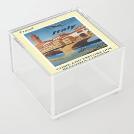 Travel Italy - Vintage Poster Acrylic Box