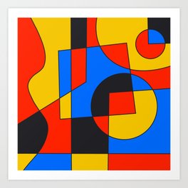Primary Abstraction #1 Art Print