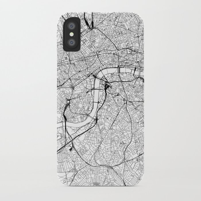london white map iphone case