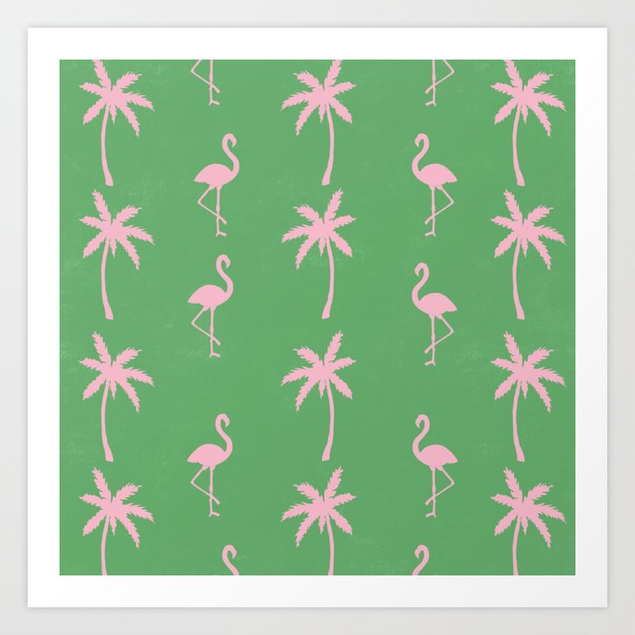 Tropical party pattern  Art Print