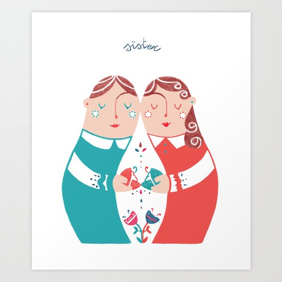 Sister Art Print